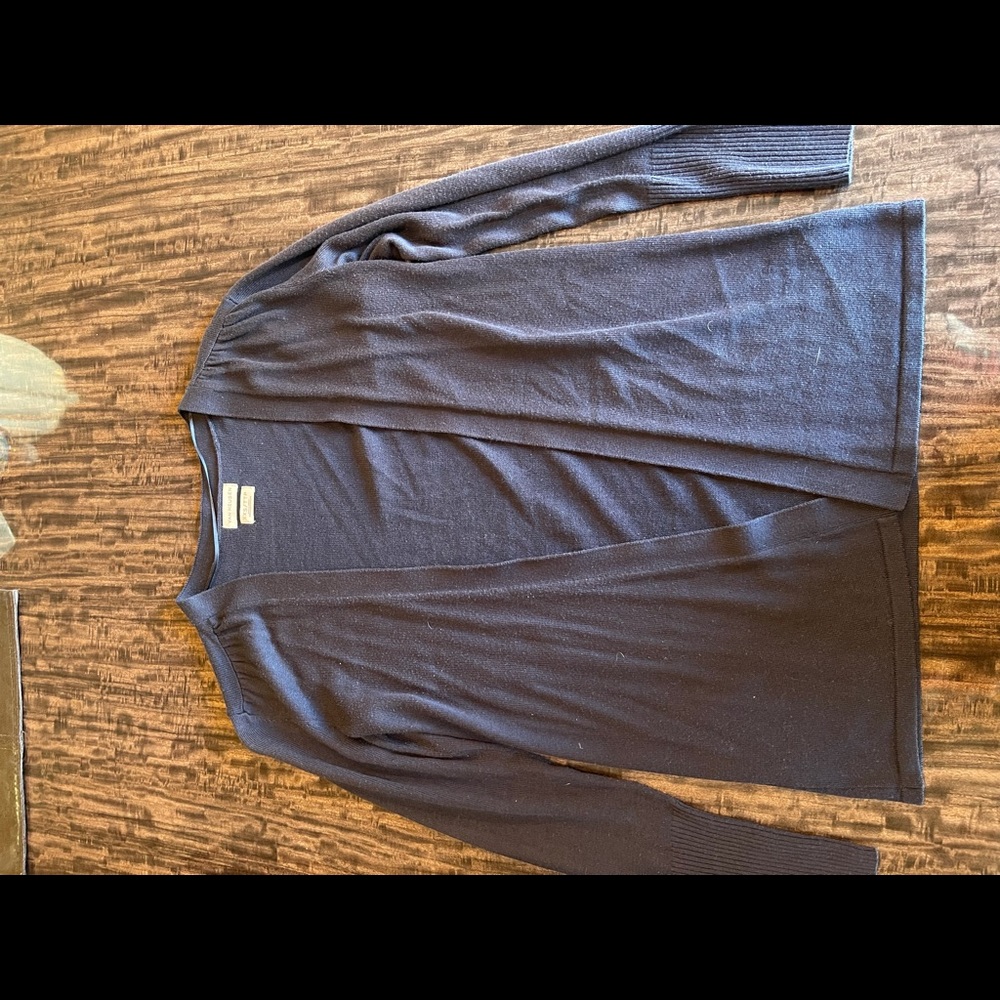 Van heusen little sweater cardigan in color dark grey